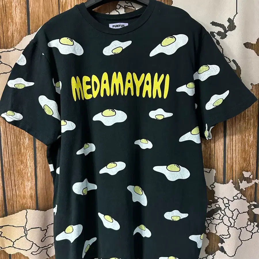 푸뉴즈 PUNYUS 메다마야키 계란후라이 올오버 반팔티 L~XL