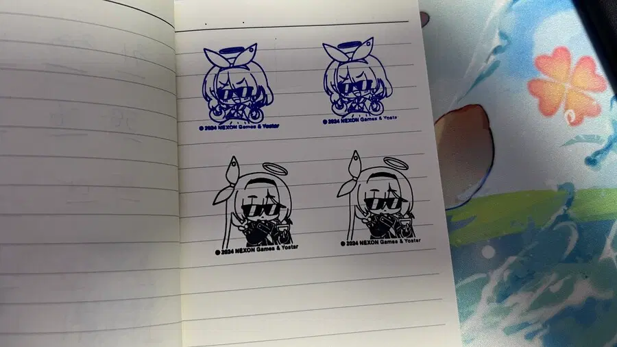 블아 요스타샵 공식 도장 세트 2종 판매합니다. (아로프라)