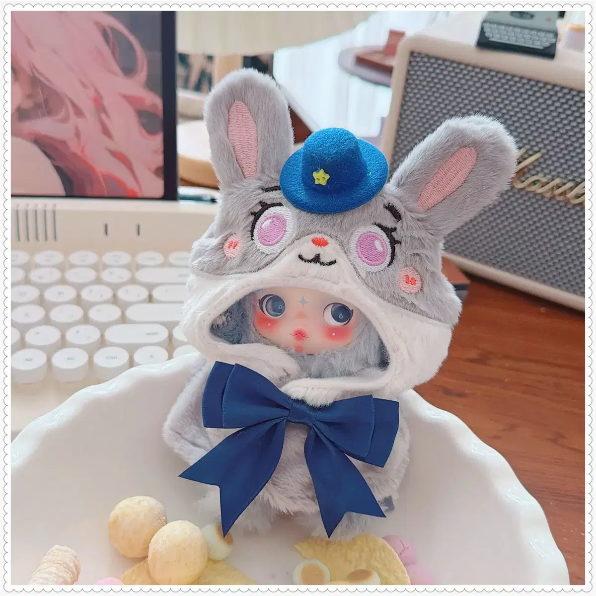 10cm 솜인형 주토피아 주디 케이프 망토 인형옷