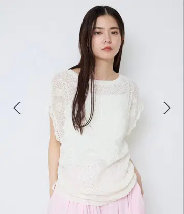 완판템 JEANASIS 레이스 패턴 드로스트 NS 화이트