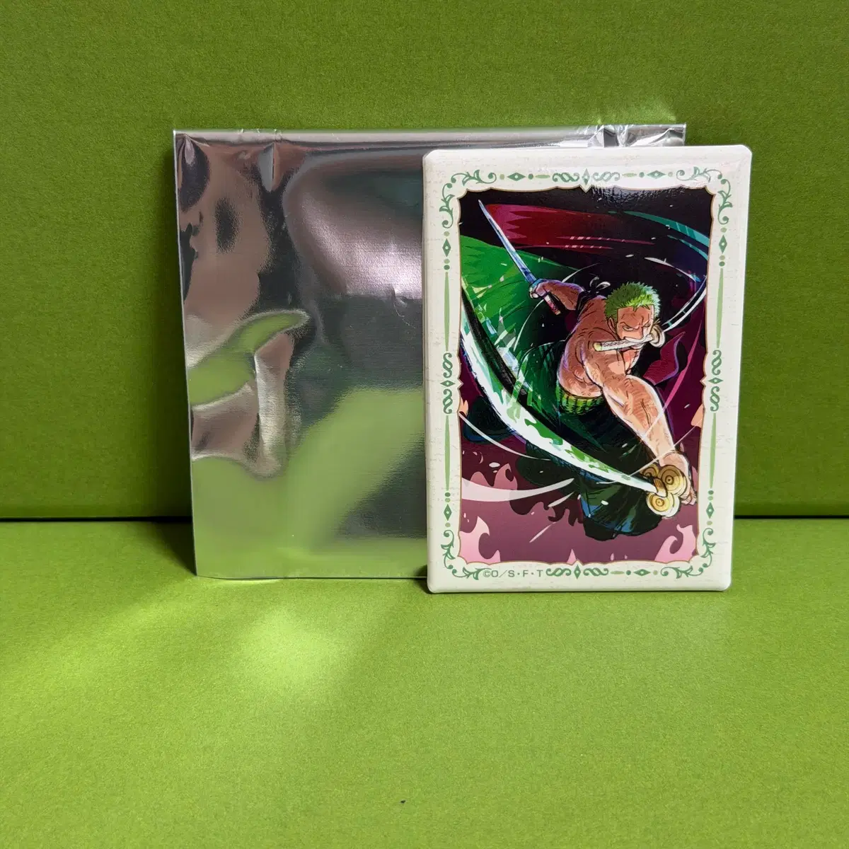원피스 ILLUSTRATION WORKS 일러스트레이션 워크스 스퀘어 캔뱃지 조로