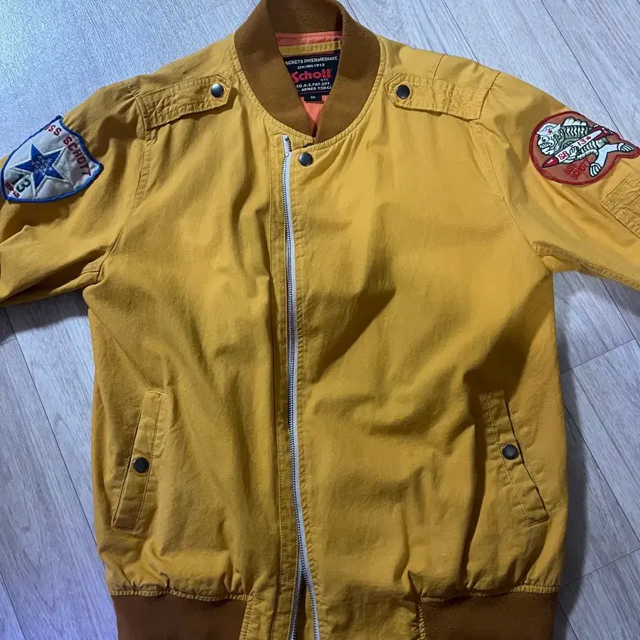 Schott 쇼트 ma-1 봄버자켓 항공점퍼 머스타드
