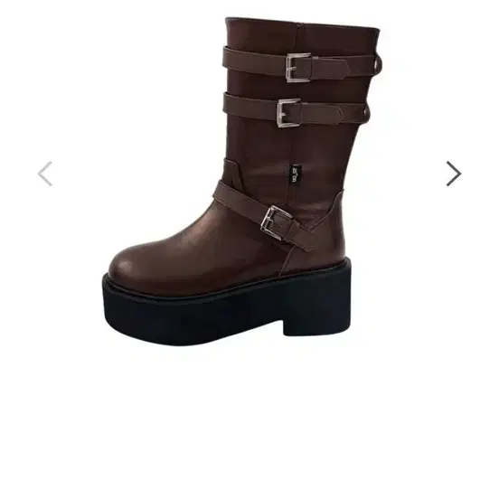 애즈온 마야 미디부츠235 MAYA MIDI BUCKLE BOOTS / BROWN