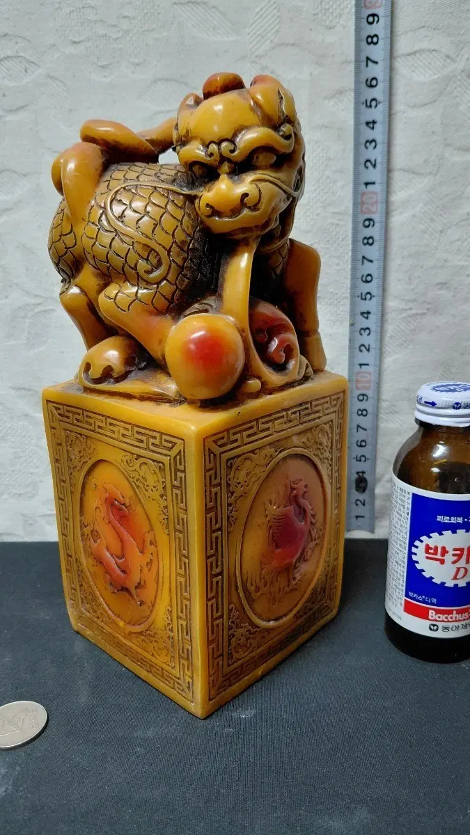 해치 중국 공예옥 옥쇄 대형 수집품