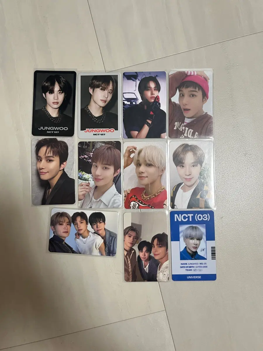 nct 정우 포카 일괄 11장