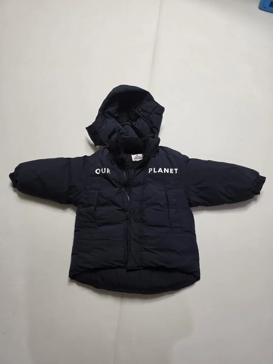 OUR PLANET 키즈 패딩 점퍼 네이비 110