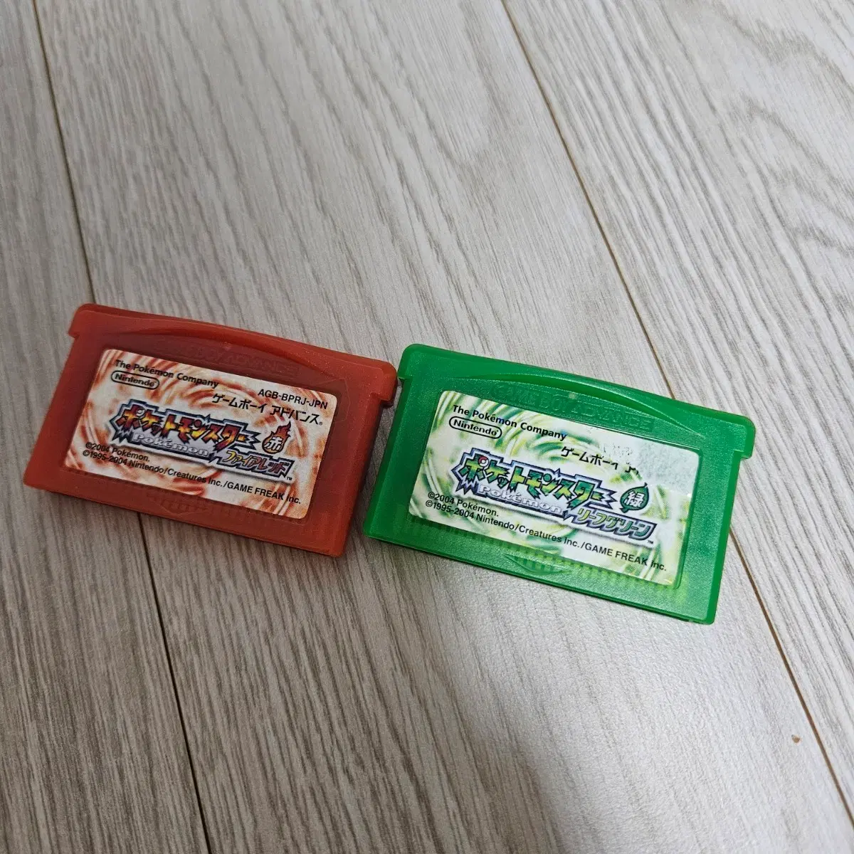 닌텐도 포켓몬스터 파이어레드 리프그린 일판 알팩 세트 GBA