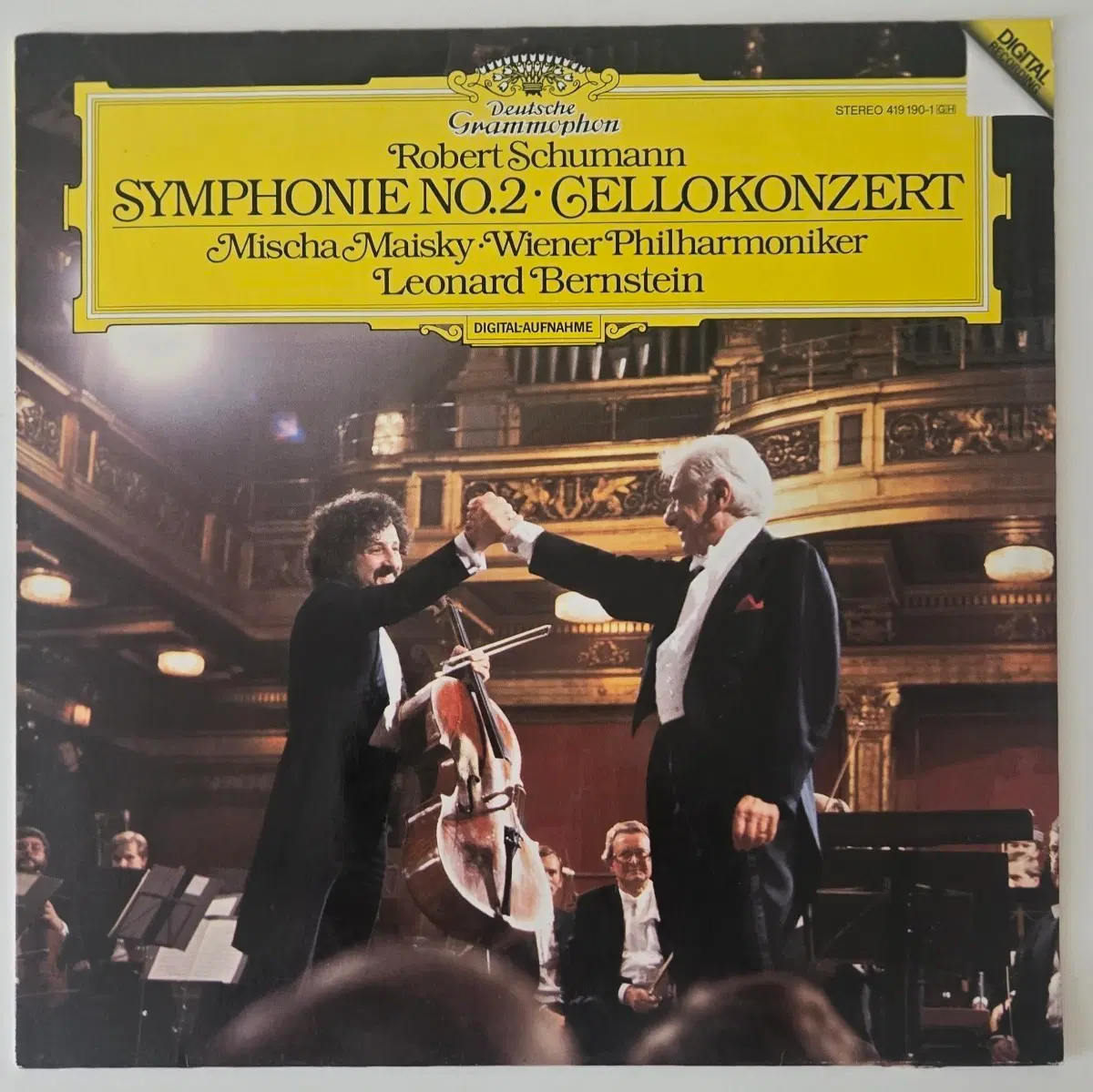 Mischa Maisky/Bernstein - Schumann Cello Concerto, Symphony No. 2 LP (DG 1986 Germany)
