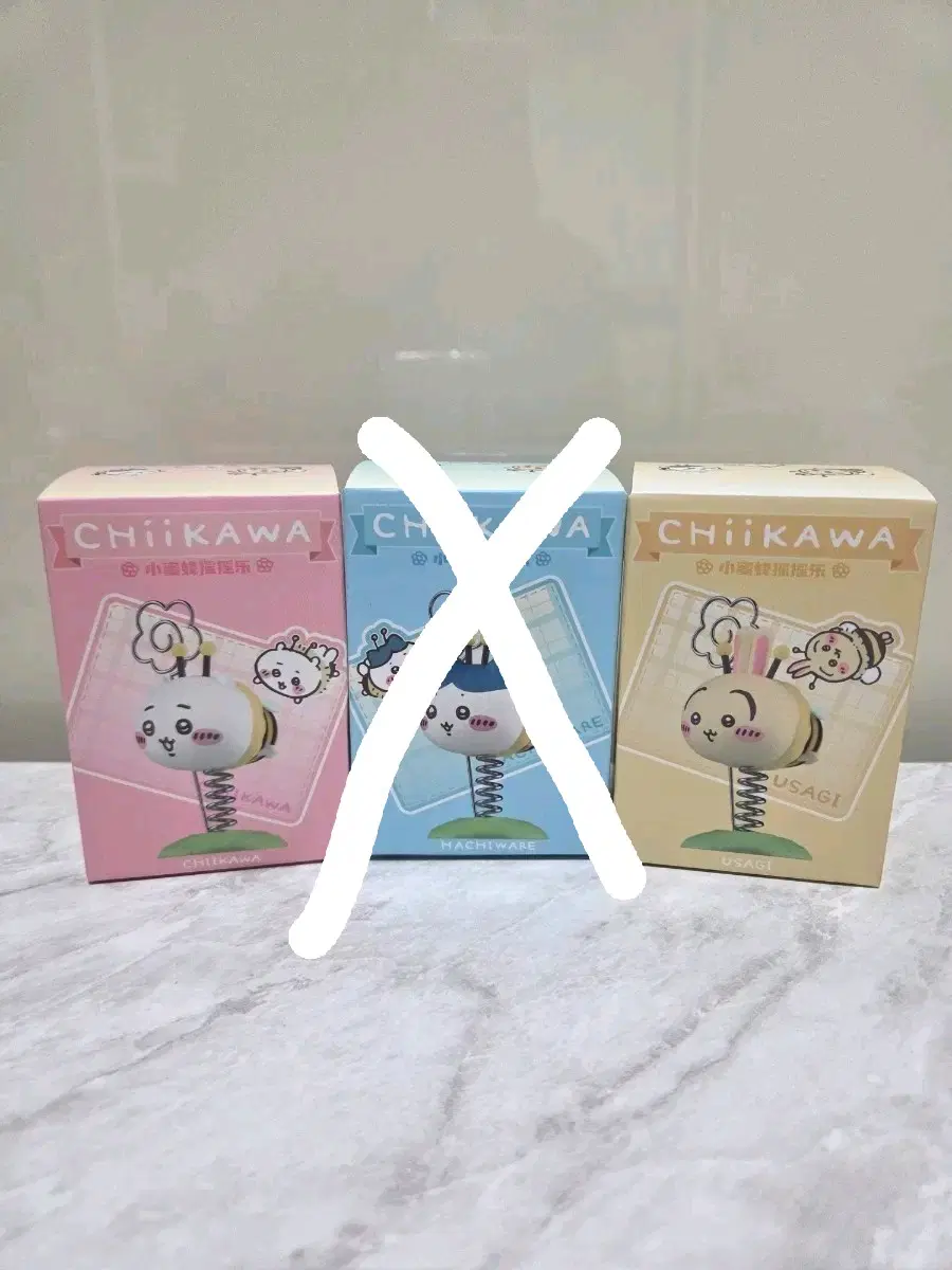 먼작귀 꿀벌 스프링 메모꽂이 피규어 (우사기, 치이카와)