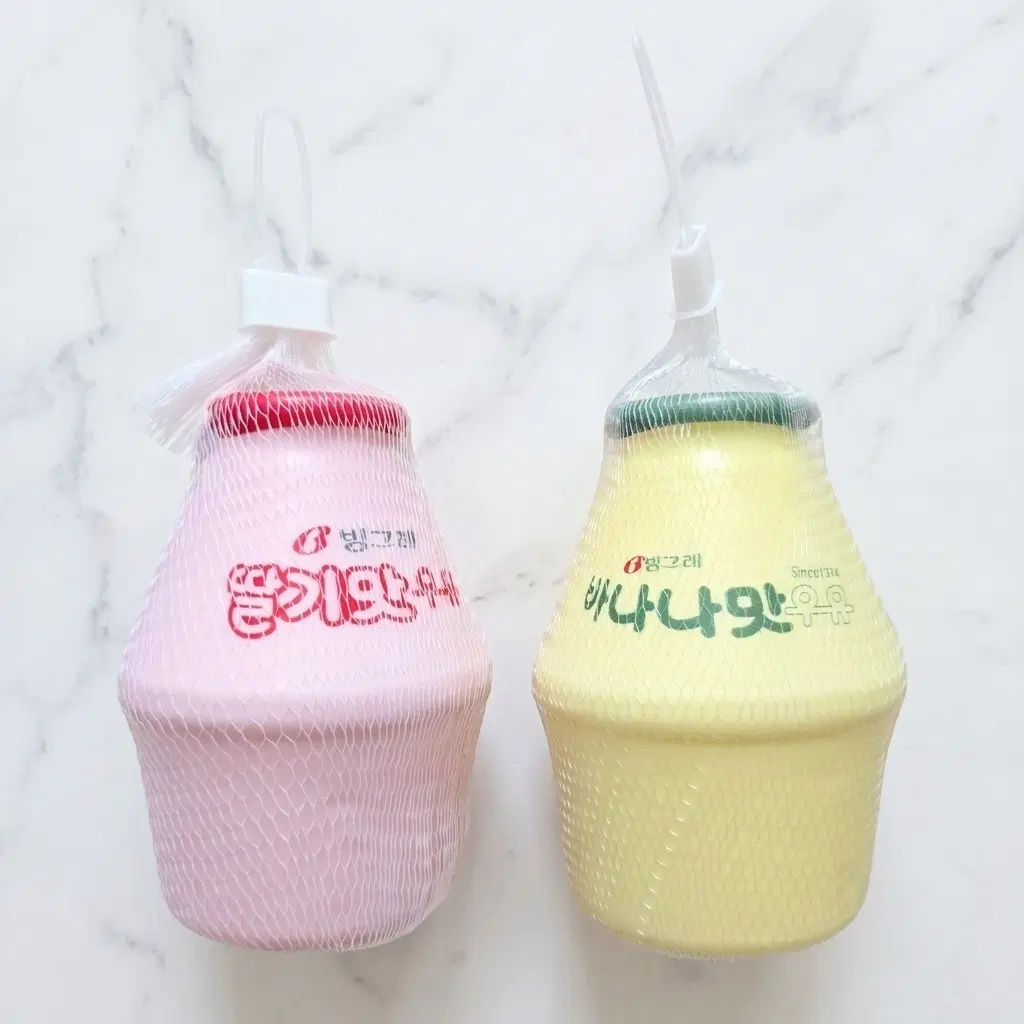 딸기맛우유 바나나맛우유 스퀴시 말랑이