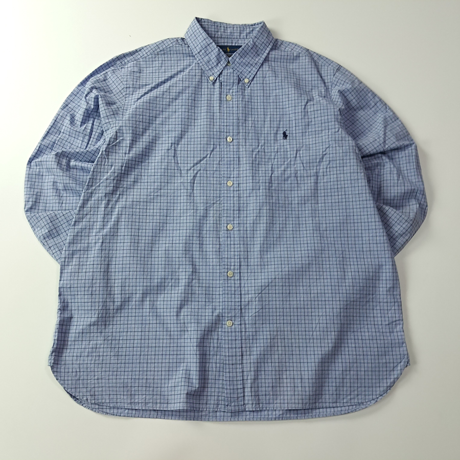 CA585 2XL 폴로 클래식핏 멀티 스몰체크 셔츠 남방