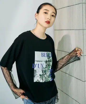 LEPSIM 렙심 시어 레이스 레이어드 T