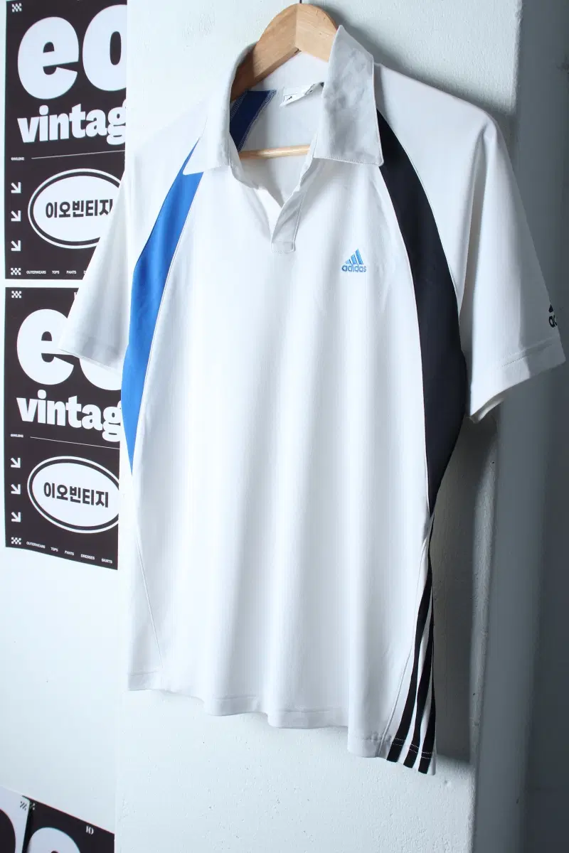 (L-XL) 아디다스 반팔 카라 티셔츠 골프 기능성 삼선-H36357