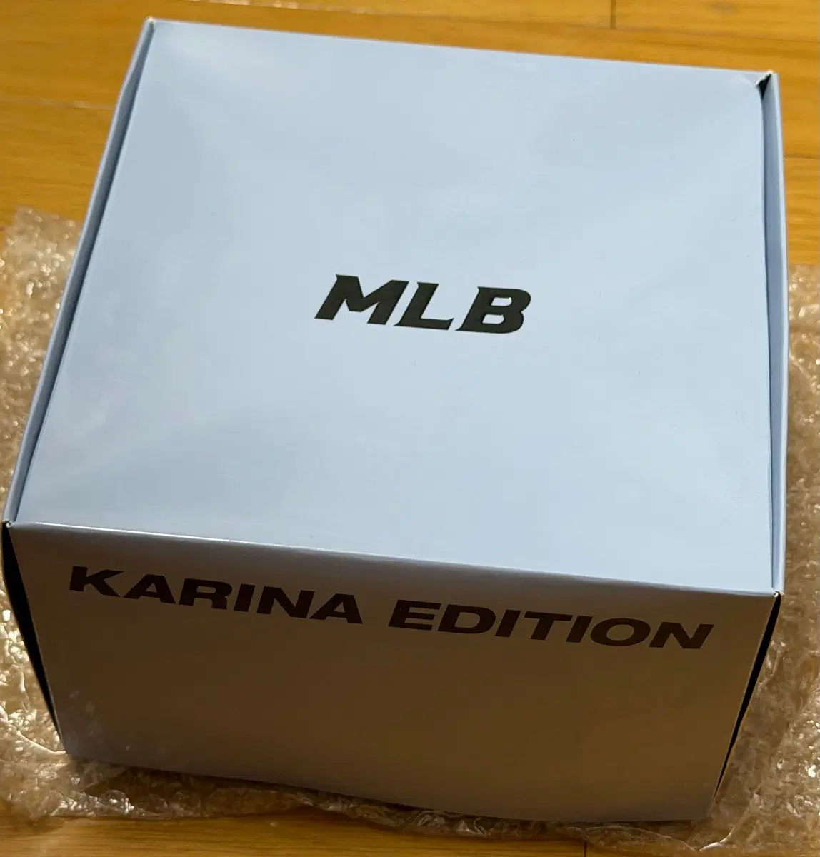에스파 카리나 에디션 mlb 모자 스카이블루 미개봉