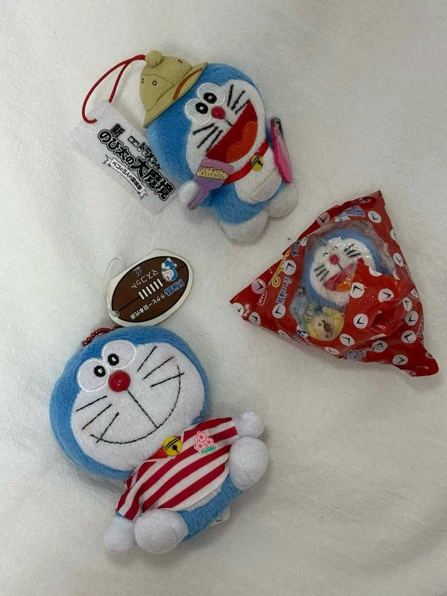 도라에몽 고전 인형키링 페인트 럭비 인형놀이