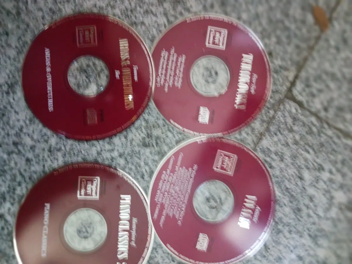 쇼펭등 클라식.피아노 클래식 CD 4장