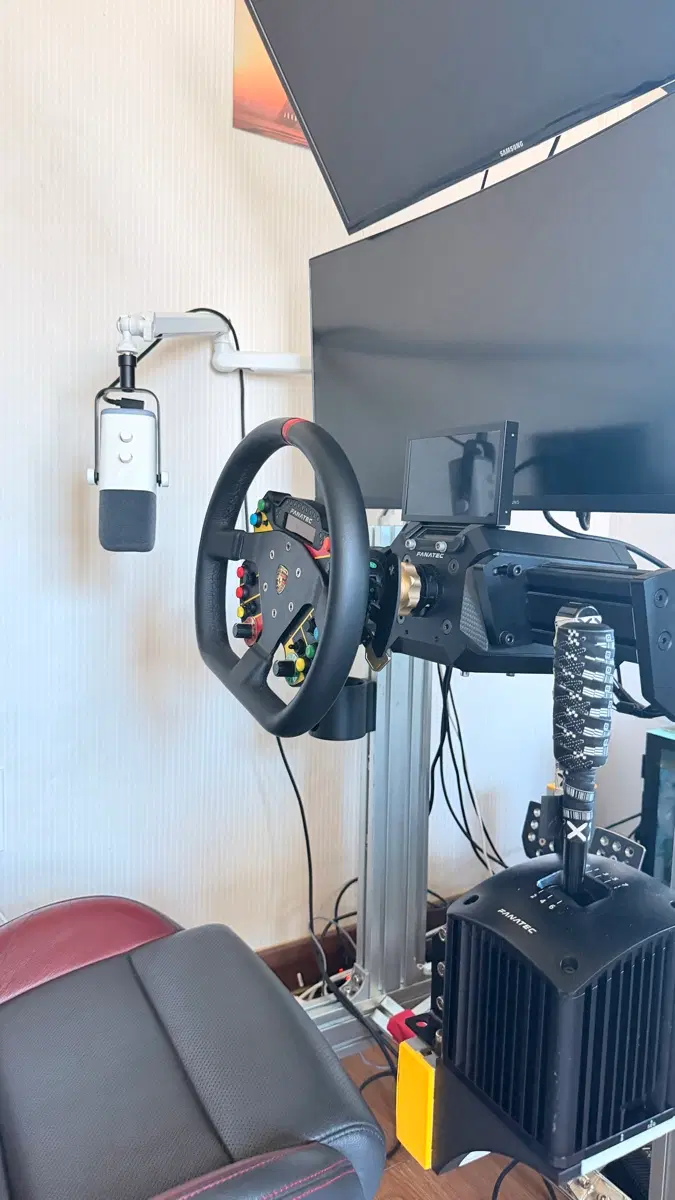 파나텍 dd2 + 포르쉐 gt3 림+ sq v1.5쉬프터+v3 페달, 알리 핸드브레이크, 킬스위치