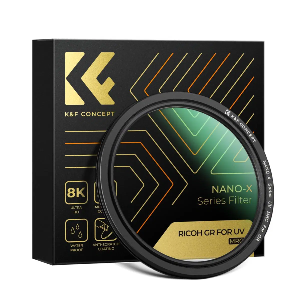 K&F Concept NANO-X 리코 GR 전 시리즈용 MCUV 스티커 접착식 렌즈 필터 (새상품)