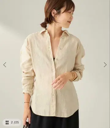 Garment Dye Linen 셔츠 한 번만 착용