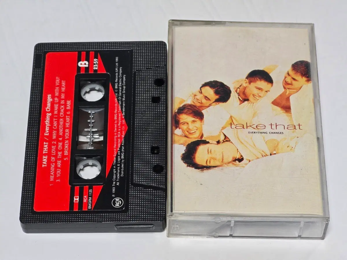 Take That(테이크 댓) - Everything Changes 카세트테이프 (1993년 정규 2집)