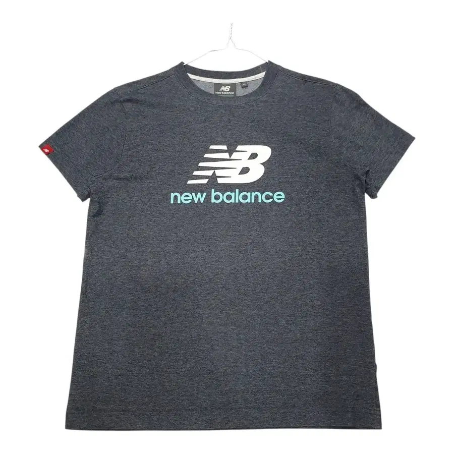 <만원빈티지> 뉴발란스 차콜 빅로고 반팔티 90