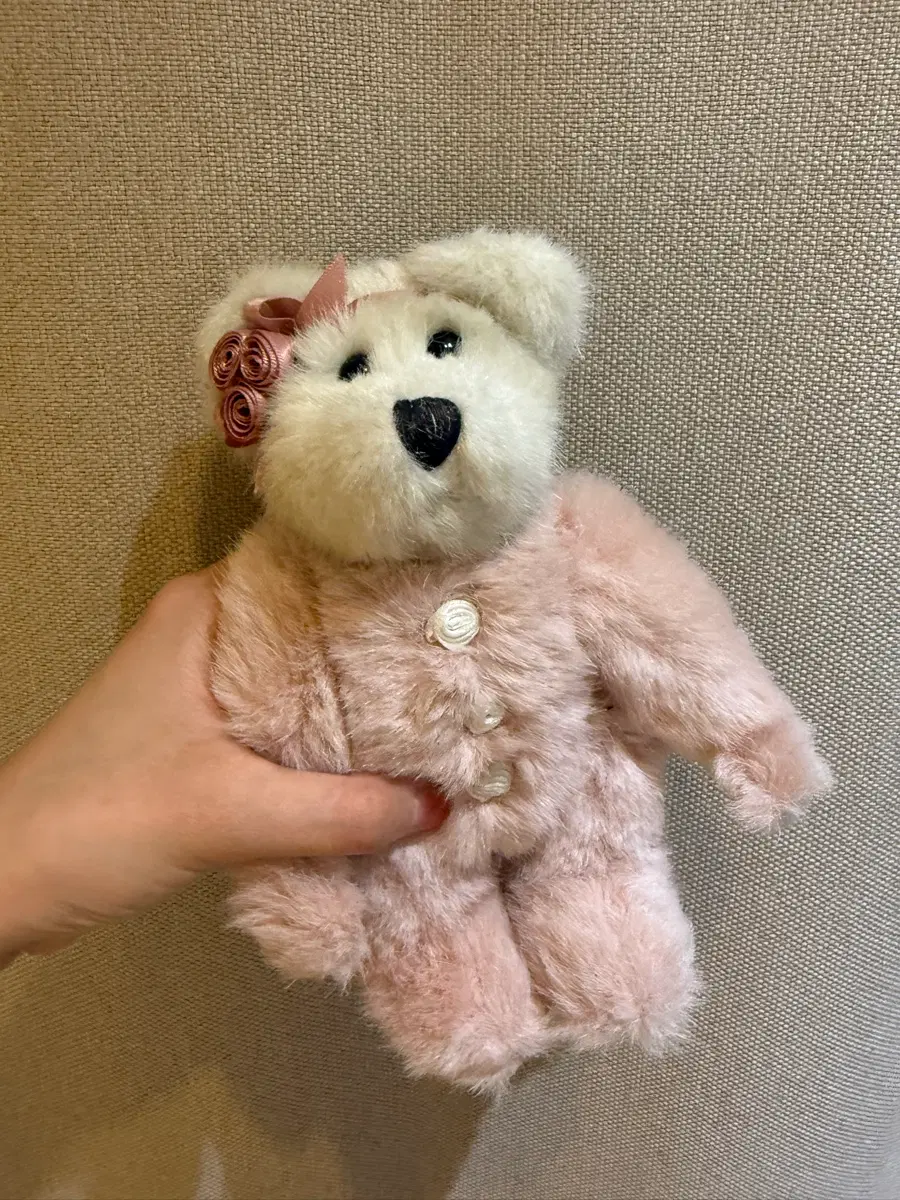 보이즈베어 핑크 테디베어 인형