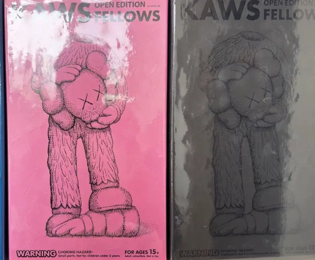 오늘만 120만원) 카우스 kaws fellows(블랙,핑크)