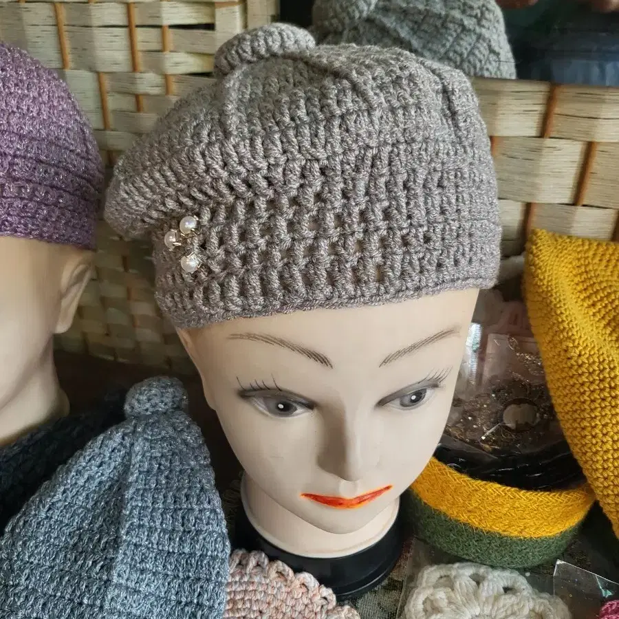 손뜨개 모자