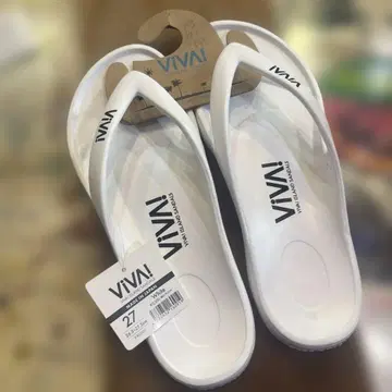 VIVA! ISLAND SANDALS 화이트 27cm 일본제