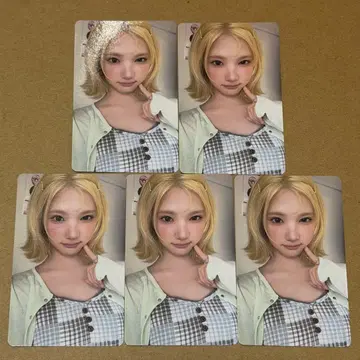 지우 트레이딩 카드 5장 타워 레코드 hearts2hearts 3