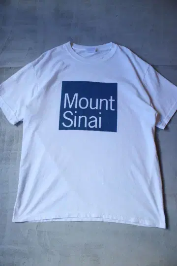 00s Hanes Mount Sinai 티셔츠 화이트