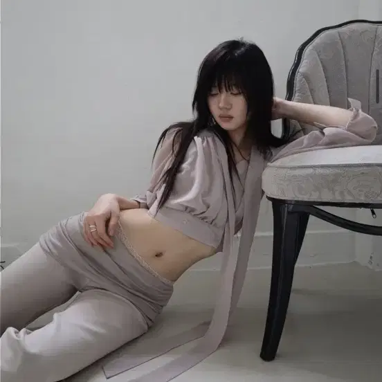 클라따 요거트 블라우스 베이지