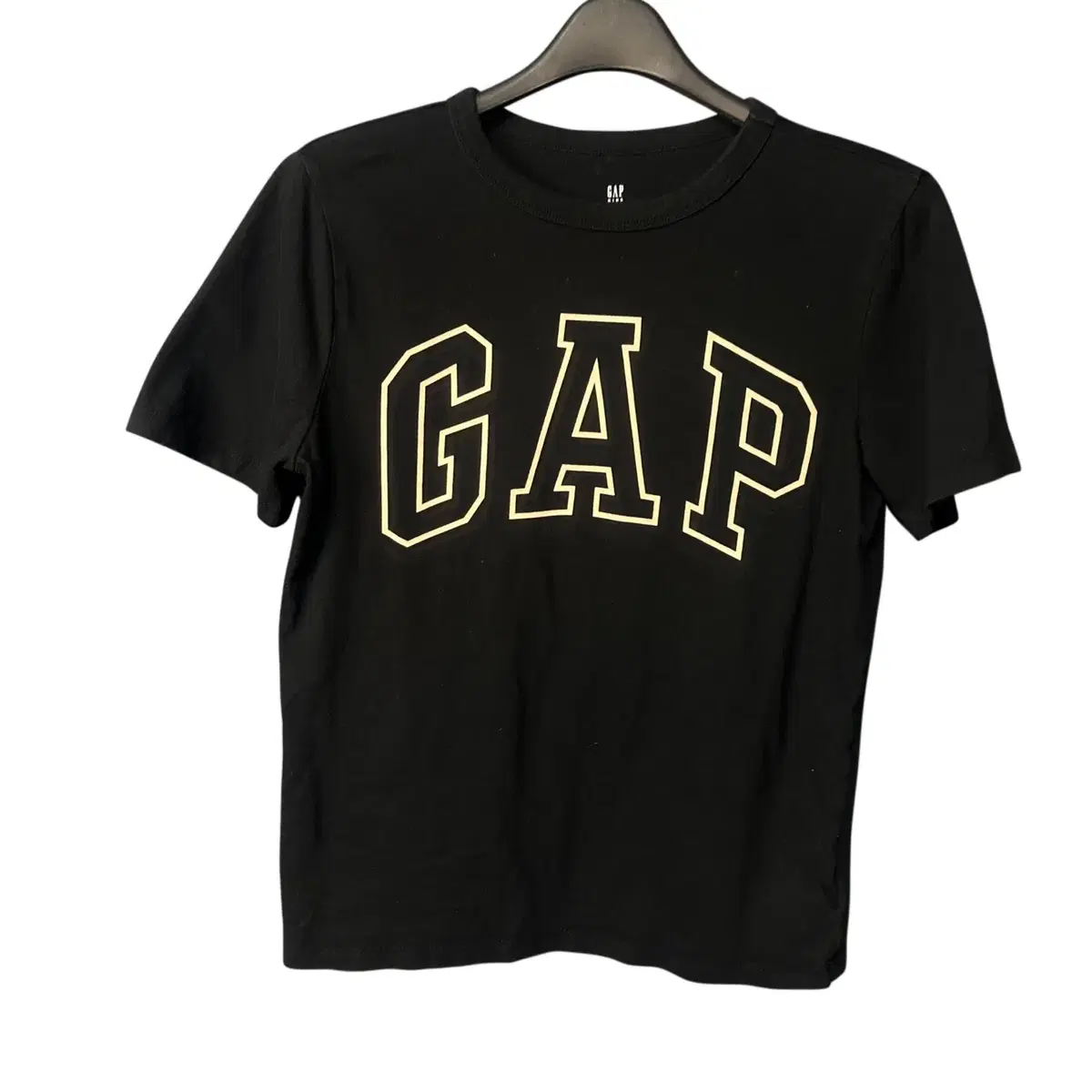 L GAP 갭 키즈 로고 블랙 반팔티