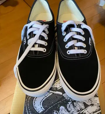 vans skate authentic black/white 29.5