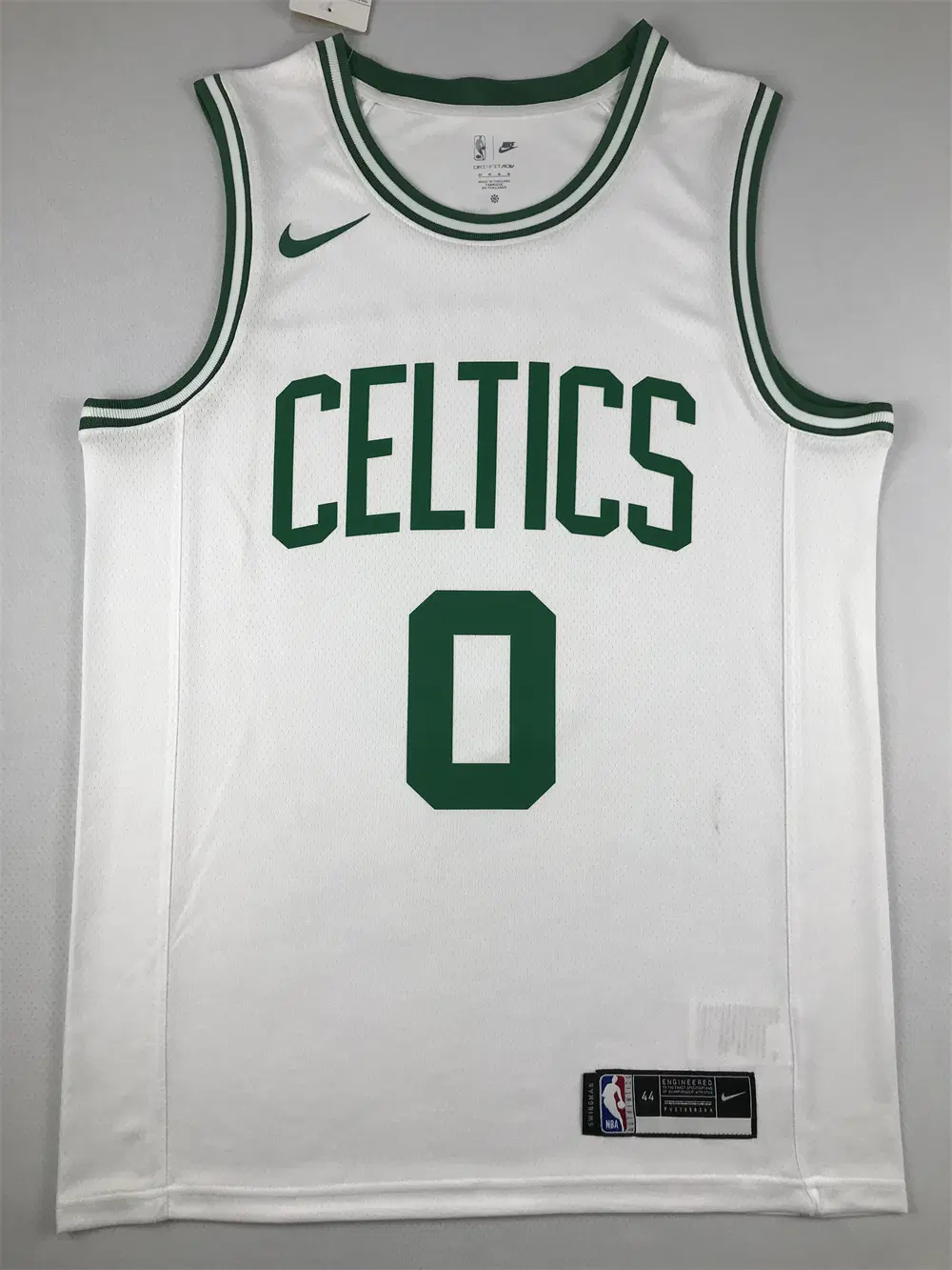 NBA 농구 유니폼 보스턴 셀틱스 0번 흰색 열압축 유니폼 TATUM