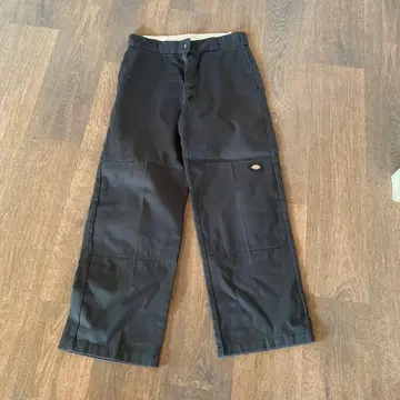 Dickies 더블니 워크 팬츠 블랙