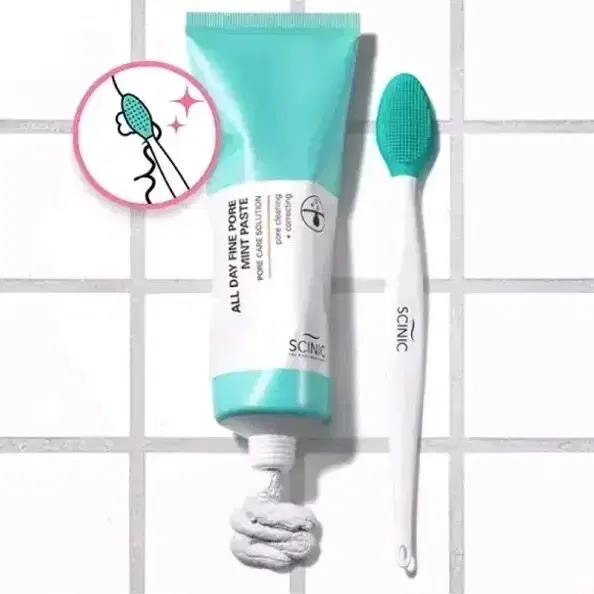 싸이닉 모공 클레이팩 브러쉬포함 새상품