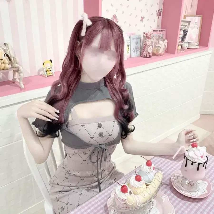 HONEY MEW 허니뮤 원피스 양산형 지뢰계 스나계 호비계 일브 걸리