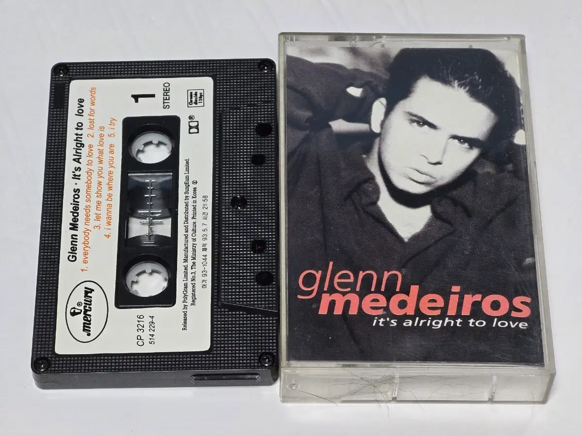Glenn Medeiros - It's Alright to Love (카세트테이프 / 성음 라이선스반)