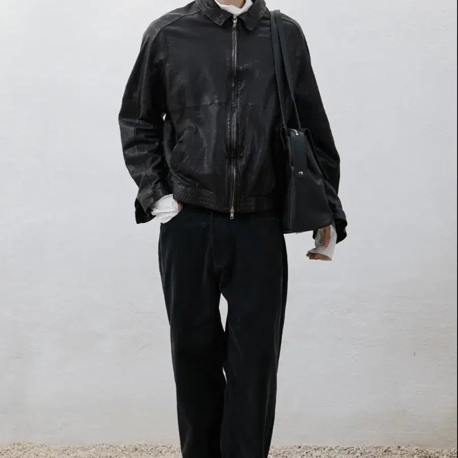 유스 25 fw 레더블루종 M