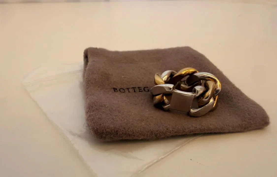 <정품>보테가 베네타(Bottega Veneta)투톤 체인링