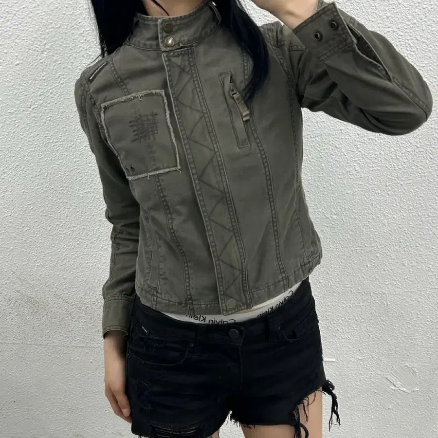 빈티지 y2k 그런지 벨트자켓