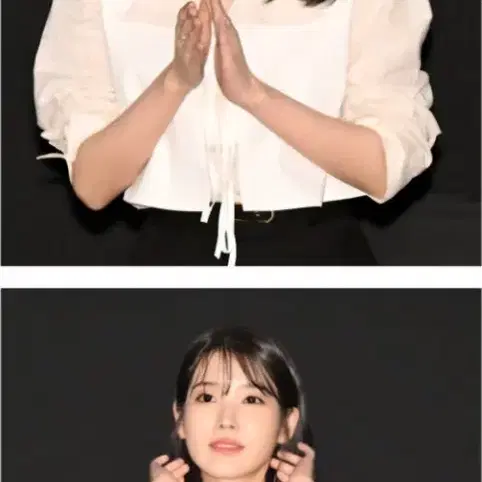 (OS)마론에디션 아이유 애쉬 베이지 코튼 블라우스