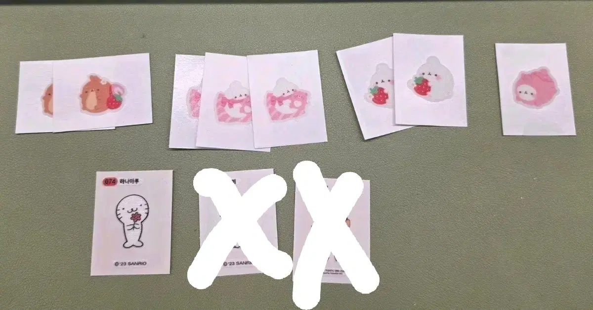 몰랑이 미니마우스 짱구 하나비루 띠부씰 판매