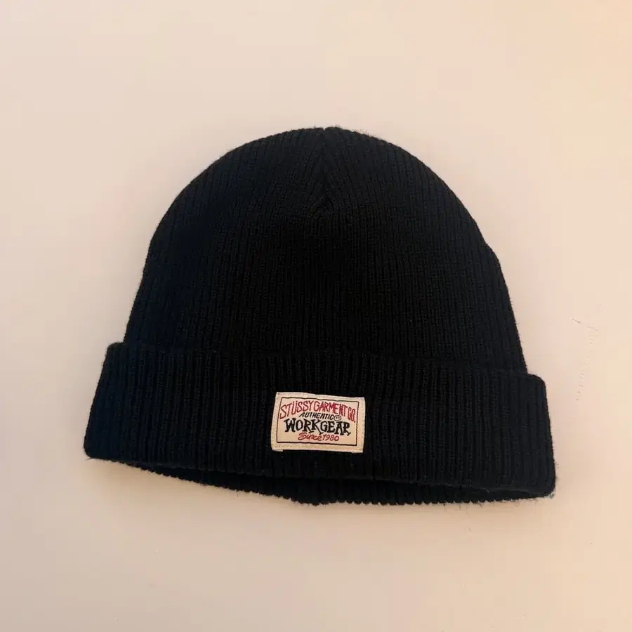 스투시 (STUSSY)워크기어 와플 커프 비니S