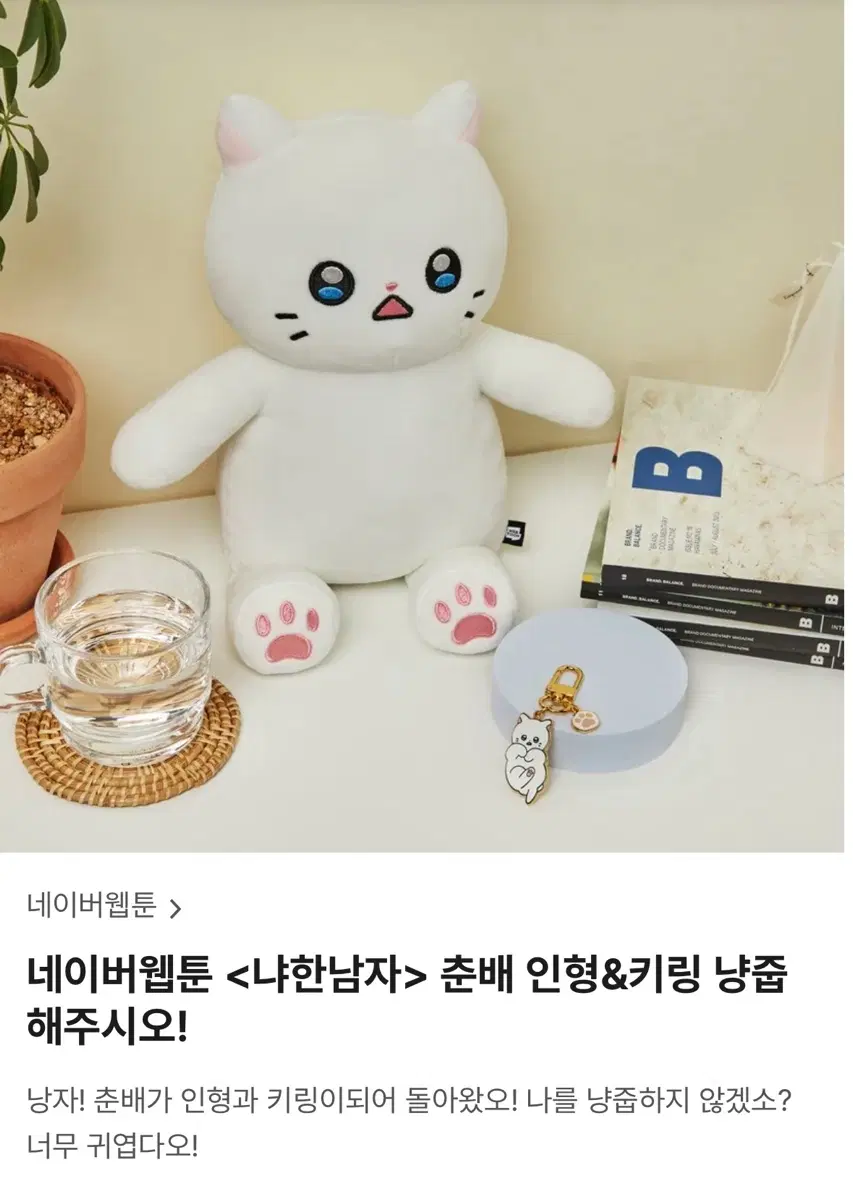 텀블벅 냐한남자 춘배 인형