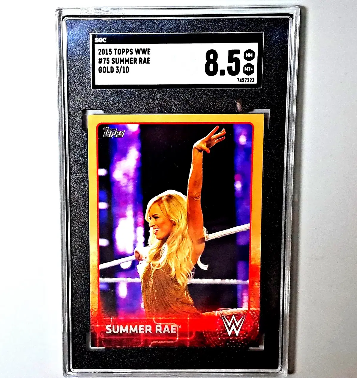 WWE 서머레이 10한정 골드 SGC 8.5 2015 탑스