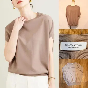 BEAUTY&YOUTH UNITED ARROWS 와이드 프렌치 슬리브 니트