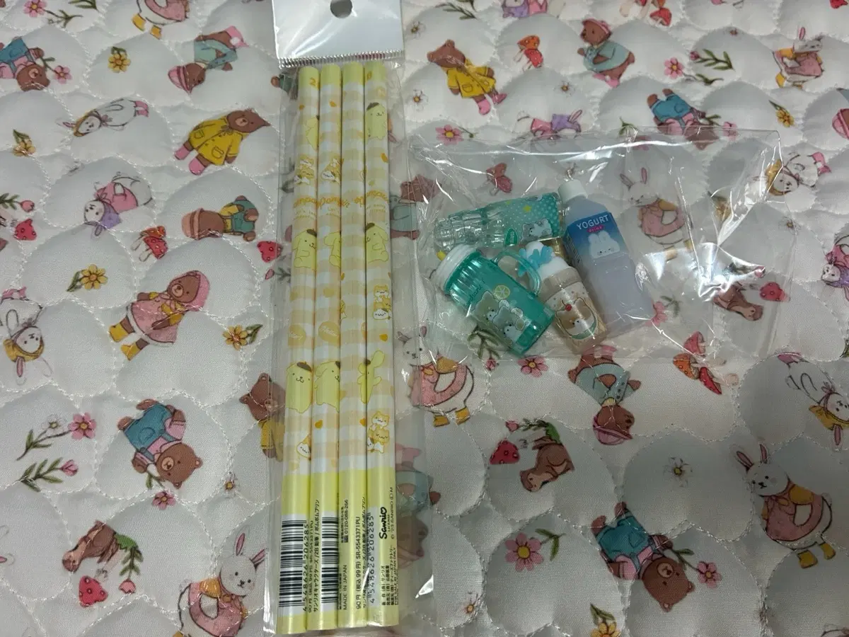 일본폼폼푸린 연필 연필캡