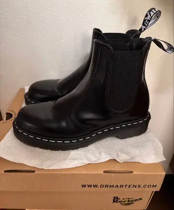 닥터 마틴 사이드 고어 부츠 블랙 25cm 첼시 부츠